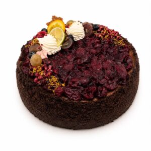 Belga csokis-meggyes sajttorta
